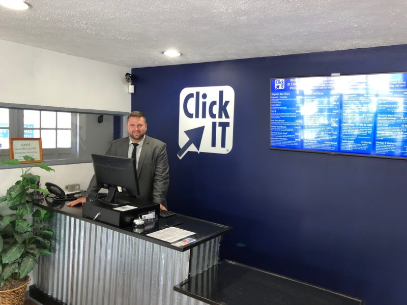 Chris at POS at Click IT